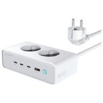4smarts 6-in-1 extension cable, 65W GaN, white