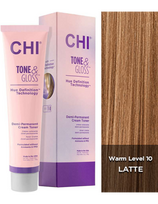 CHI pusiau nuolatiniai plaukų dažai CHI Tone - Gloss - Latte 89g