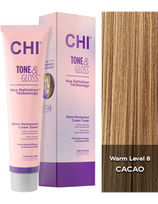 CHI pusiau nuolatiniai plaukų dažai CHI Tone - Gloss - Cacao 89g