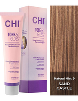 CHI pusiau nuolatiniai plaukų dažai CHI Tone - Gloss - Sandcastle 89g