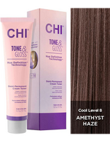 CHI pusiau nuolatiniai plaukų dažai CHI Tone - Gloss - Amethyst Haze 89g