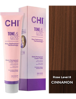 CHI pusiau nuolatiniai plaukų dažai CHI Tone - Gloss - Cinnamon 89g