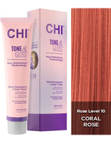 CHI pusiau nuolatiniai plaukų dažai CHI Tone - Gloss - Coral Rose 89g