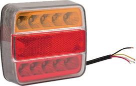 Galinis LED žibintas, kvadratinis, 12/24V, 100x40x100mm, gopart