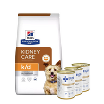 HILL'S PD Prescription Diet Canine k/d 1,5kg + ENZO VET Urinary nuo šlapimo takų ligų su vištiena šunims 3x400g