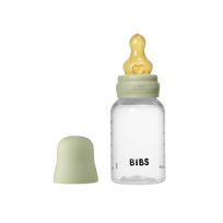 BIBS plastikinis buteliukas nuo dieglių 150 ml (Sage) pilnas komplektas