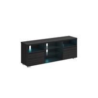 Modernus TV staliukas | LED apšvietimas | Maks. 70" | 40 x 160 cm | Juoda