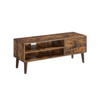 Skandinaviško stiliaus TV staliukas | Atviros/uždaros lentynos | 40 x 120 cm | Ruda