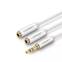 Smart Digital Life 3.5mm Female to 2 Male Headset splitter Black/White Colors
