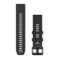 Garmin QuickFit 22mm Silikoninės laikrodžių apyrankės, Juoda/Pilka