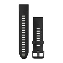 Garmin QuickFit 20mm Silikoninės laikrodžių apyrankės, Juoda/pilka