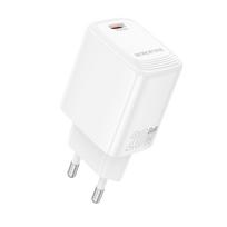 Borofone laidinis įkroviklis BN26 Fuente – Type C – PD 20W baltos spalvos