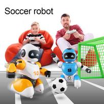 2 vnt./rinkinys Valdomas futbolo kovos žaislas Elektrinis robotas Šokantis nuotolinio valdymo pultu