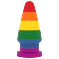 Lovetoy Prider - analinis plėstuvas kištukas - 15 cm (vaivorykštinis)