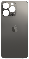 iPhone 13 Pro galinis dangtelis (stiklas) : Spalvos - Juoda