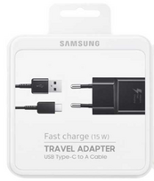 Įkroviklis skirtas Samsung Galaxy S8, S9, S10, Note 9 : Komplektacija - USB laidas (1m) + pakrovėjas