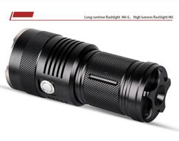 Žibintuvėlis M6-S, 3000lm, 36W, įkraunamas USB C, 4x 18650 10400mAh, IP44