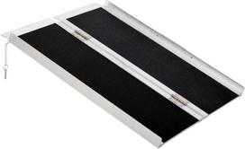 Homcom Neįgaliųjų vežimėlių rampa, įvažiavimo rampa, sulankstoma su rankena, 270 kg - 93 x 73 x 5 cm