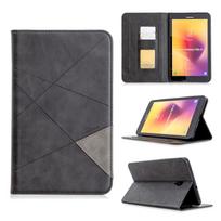 Dėklas Samsung Galaxy Tab A 8.0 colių (2017 m. išleidimas)(SM-T380 T385) Verslo Premium PU Odos Folio Dėklas su Keliais Žiūrėjimo Kampais Kortelių Kišenė Samsung Tab A 8.0 2017 juoda