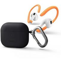 UNIQ Nexo Case AirPods 3 gen + ausų kabliukai juodas