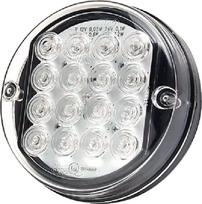 Daugiafunkcinis galinis LED žibintas, apvalus, 12-24 V, Ø 115 mm, Kramp