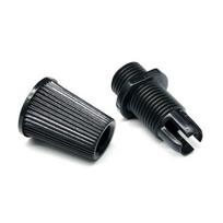 Kabelio užraktas su sriegiu - juodas - skirtas 6.5 mm kabeliui - Kabelio spaustukas - 10 vnt