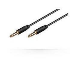 MicroConnect 3.5mm 4-pin 1m M-M Black Audio Cable, stereo  AND  Mic