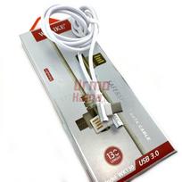 Laidas USB-A į USB-C, 1.3 m, TLC 07 : Spalva - Balta (WT)