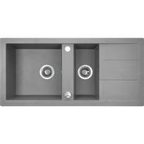 Granitinė virtuvinė plautuvė Laveo Barbados SBB_531T, Grey