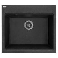 Granitinė virtuvinė plautuvė Laveo Tau SBT_710Y, Black