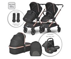 Universalus vežimėlis Lorelli Reya 3in1, black