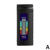 Nešiojamas universalus AAA AA mygtukų elementų baterijos testerio įrankio testerio ekrano skaitmeninis akumuliatorius Di Z1I3 Black-1 pcs