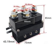 12V 500A Gervės Nuotolinio Valdymo Kontaktorius 12000 Svarų Gervės Valdymo Solenoidinė Relė Dvigubas Belaidis Nuotolinio Valdymo Pultas Atkūrimui Universalus Automobiliui Jeep
