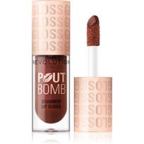 Revolution Shimmer Gloss žvilgus lūpų blizgis atspalvis Chocolate Sparkle 4.5 ml