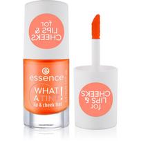 essence WHAT A TINT! skystieji skaistalai ir lūpų blizgis atspalvis 03 Peachy Vibes 4.9 ml