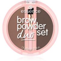 essence Brow Powder Duo antakių priemonių rinkinys atspalvis 02 Medium 1.8 g