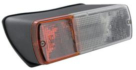 Krypties ir padėties žibintas RH halogeninis, priekinis, stačiakampis, 24 V, baltas/juodos spalvos, tvirtinamas varžtais, 200x85x85 mm, "Britax