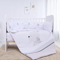 Lorelli vaikiškas patalynės komplektas Lilly Little Rabbits, 60x120, 4 dalių