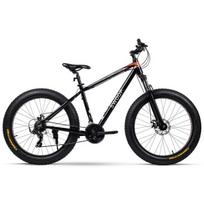 Dviratis Swoop Fatbike 26, juodas