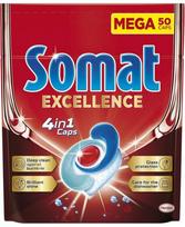 Indaplovių kapsulės "SOMAT EXCELLENCE 4in1" 50vnt.