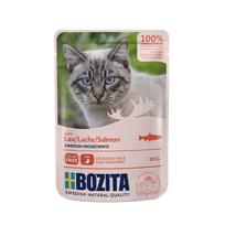 Bozita konservai su lašišos gabaliukais padaže katėms, 85 g