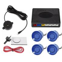 4 parkavimo davikliai, garsinis signalizatorius, 12V valdymo blokas - Mėlynas Off-Road rinkinys mėlyna
