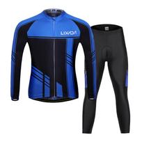 Lixada Vyriškas dviračių aprangos komplektas Rudens Žiemos Ilgomis rankovėmis Vėjo nepraleidžiantis Dviračių džersis Paltas Švarkas XL