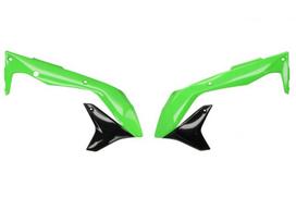 Radiatorių apsaugos, spalva Juoda/Žalia Tinka: KAWASAKI KX 450 2016-2018