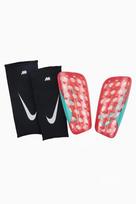 Nike Mercurial FlyLite SuperLock futbolo blauzdinės - Raudonos