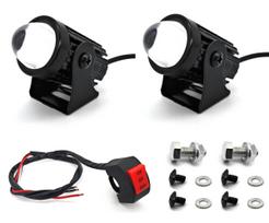 2 vnt. Priekiniai lazeriniai LED žibintai motociklui, motoroleriui, keturračiui, ATV 2 vnt. Be kelyje