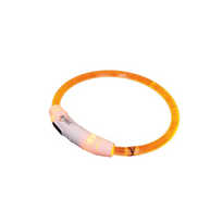 Nobby Visible oranžinis, šviečiantis antkaklis šunims, S, 35 cm