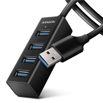 Adapteris ir šokotuvas AXAGON Miniature metal four-port USB 3.2 Gen 1 hub  HUE-M1AL