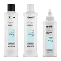 Nioxin Pro Clinical Scalp Recovery Kit Galvos odos atstatymo rinkinys pleiskanotai galvos odai, 200ml+200ml+100ml