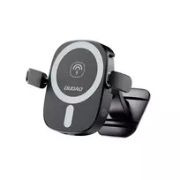 Dudao FW11 automobilinis telefono laikiklis su 15W indukciniu įkrovikliu oro grotelėms / cockpit – juodos spalvos